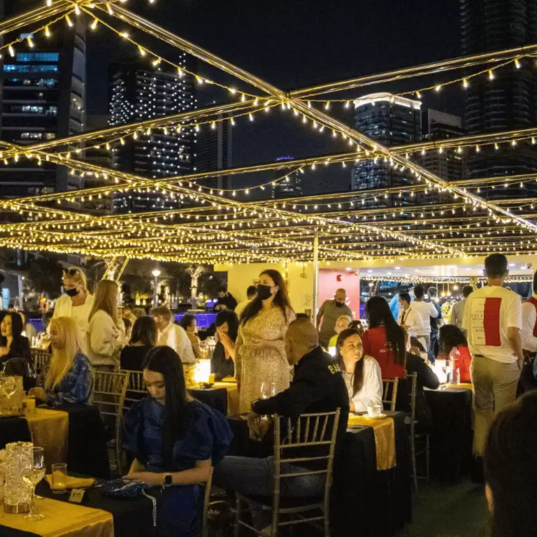 Dubai Marina Dinner Cruise with Live Music & Open Bar