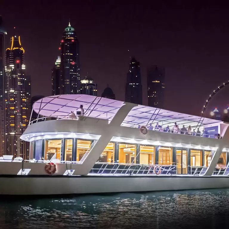 Dubai Marina Dinner Cruise with Live Music & Open Bar