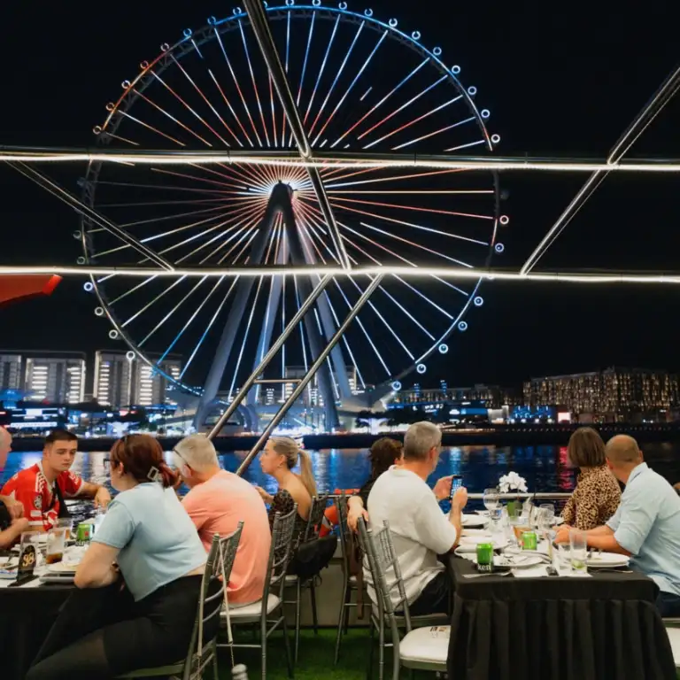 Dubai Marina Dinner Cruise with Live Music & Open Bar