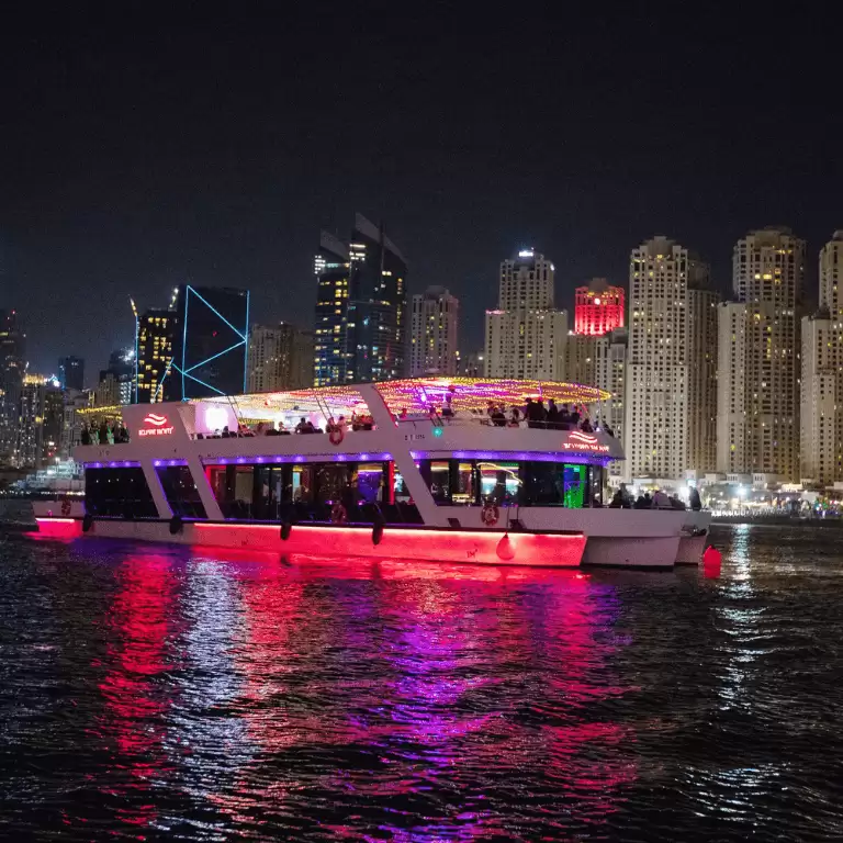 Dubai Marina Sunset Cruise with Live Music & Open Bar