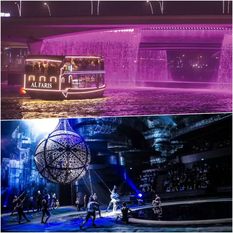 Luxury Canal Dhow Cruise with La Perle Show