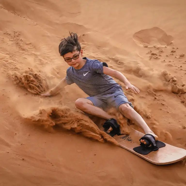 Premium Red Dunes Safari with Camel Ride & International buffet dinner at Al Khayma Camp