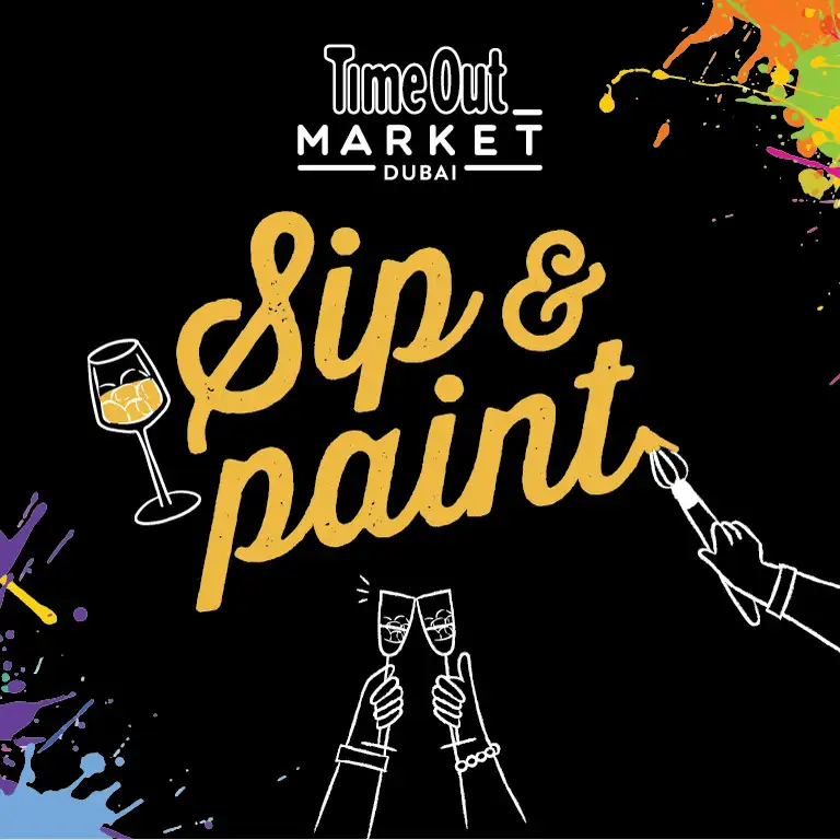 Sip & Paint at Time Out Market in Dubai