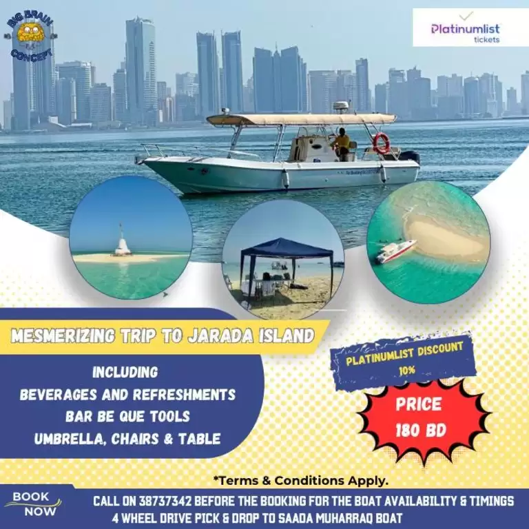 Boat trip with snorkeling to Jarada Island