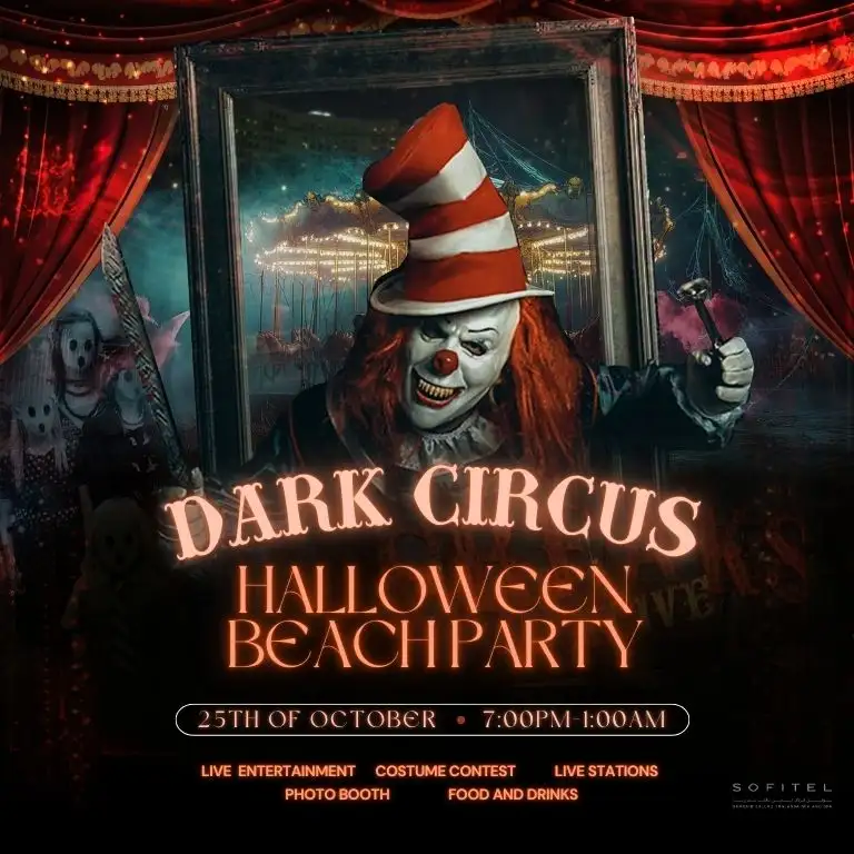 Dark Circus. Sofitel Halloween Beach Party