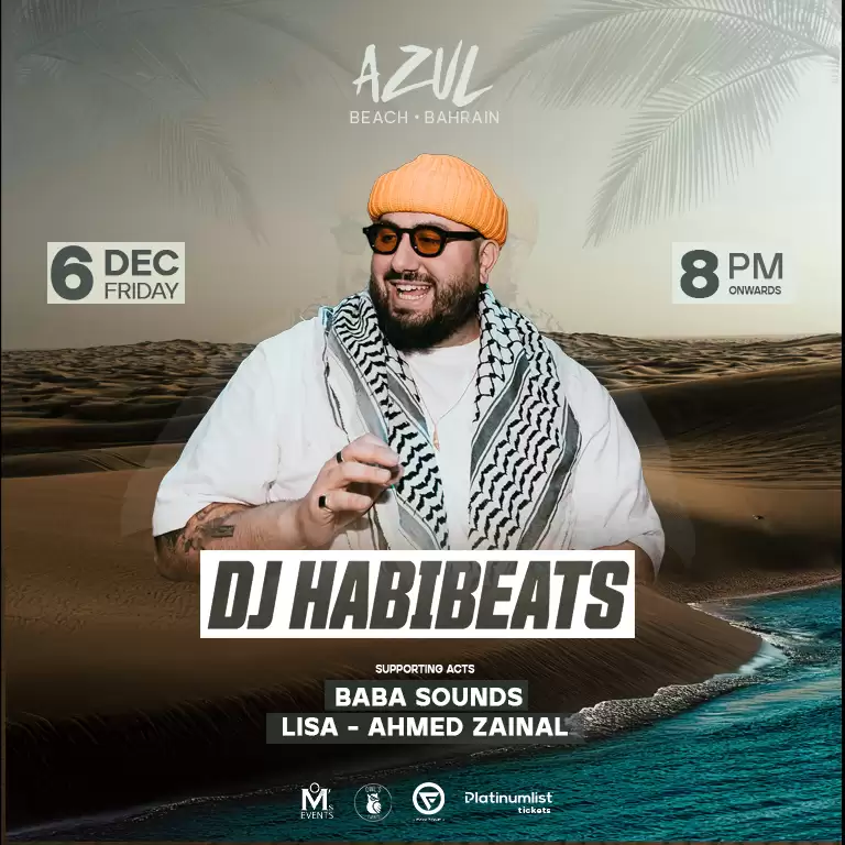 DJ Habibeats at Azul Beach, Bahrain