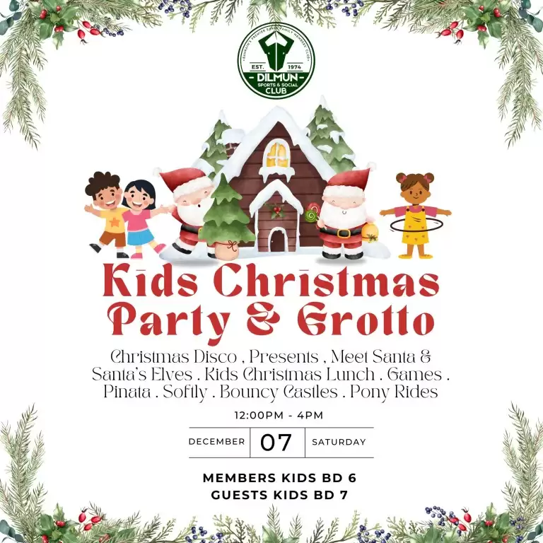 Kids Christmas Party & Grotto at Dilmun Club, Bahrain