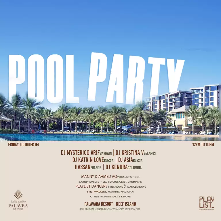 Playlist Pool Party at Palavra Resort - Reef Island