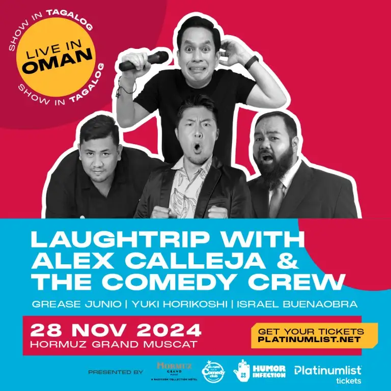 Laughtrip with Alex Calleja and The Comedy Crew in Oman