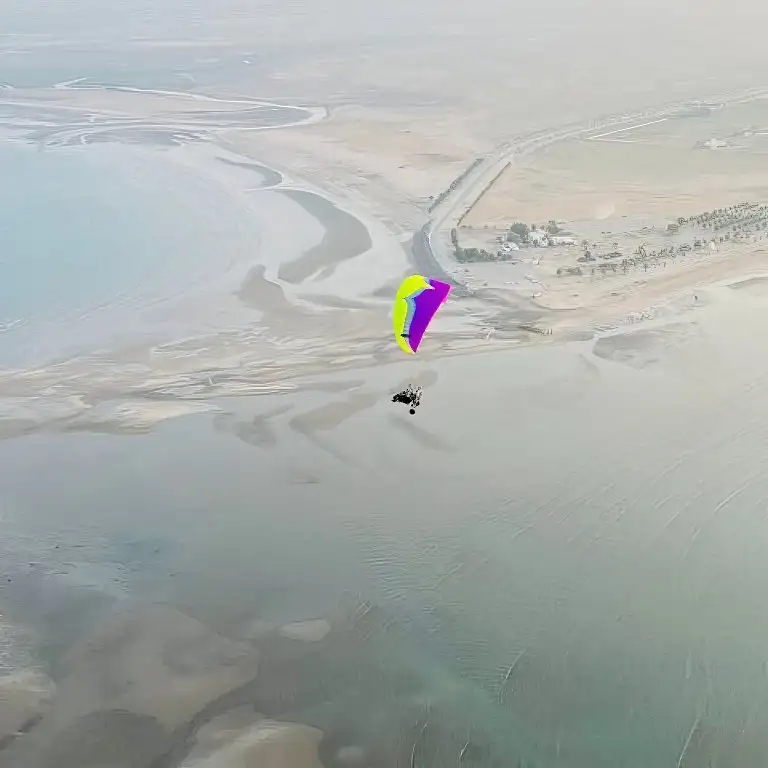 Paramotoring in Sawadi Beach