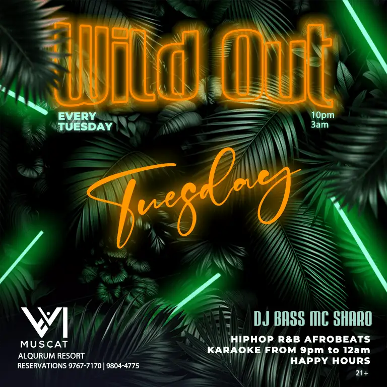 Wild Out at VI AlQurum Resort Muscat