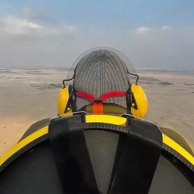 Flying On a Gyrocopter Around Al Khor