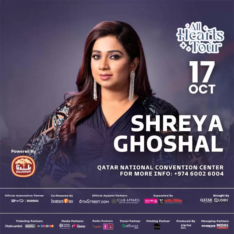 Shreya Ghoshal - Live In Concert 2024 at QNCC in Qatar