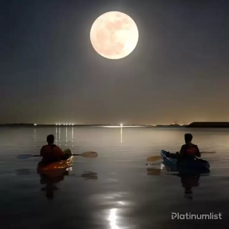 Full moon kayak tour at louvre Abu Dhabi