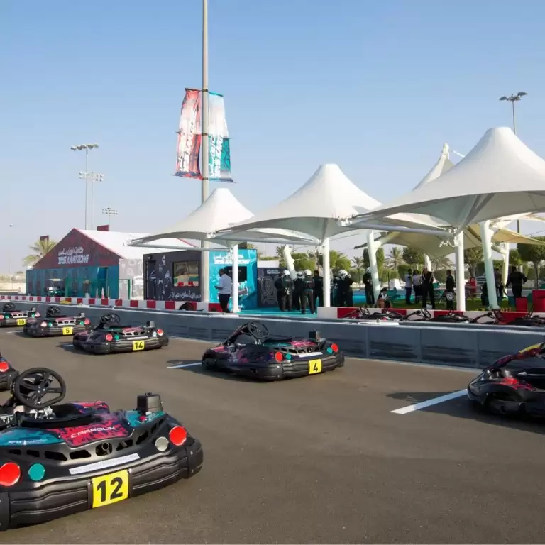 Karting session at Yas Marina Circuit