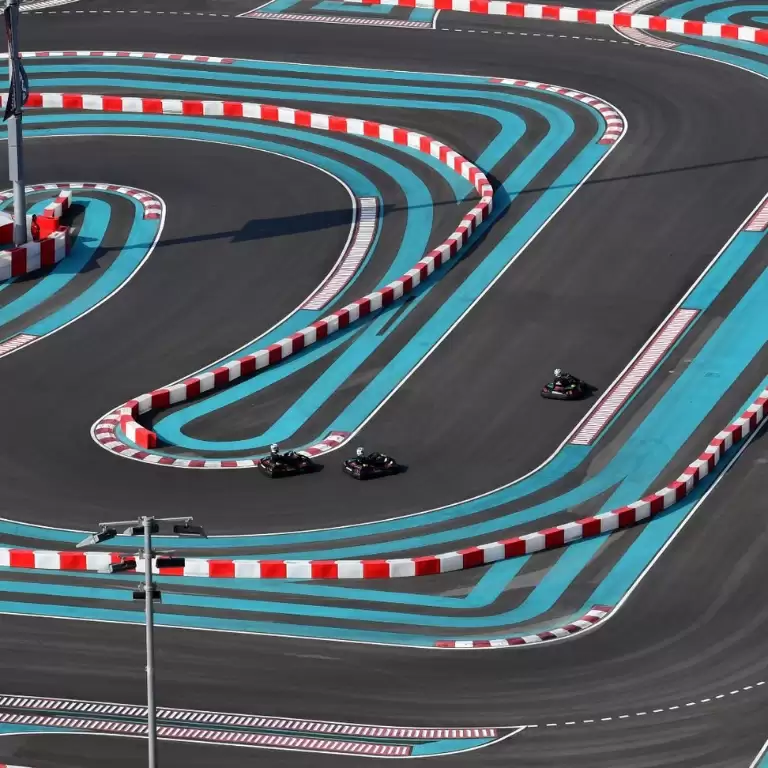 Karting session at Yas Marina Circuit