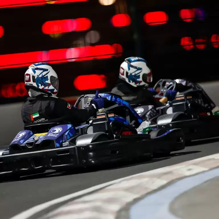 Karting session at Yas Marina Circuit