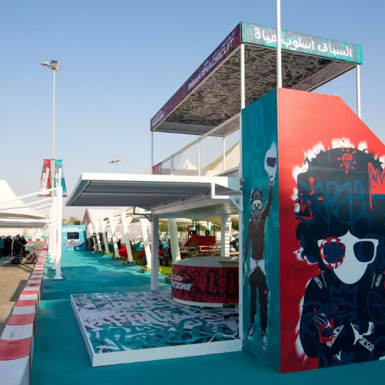 Karting session at Yas Marina Circuit