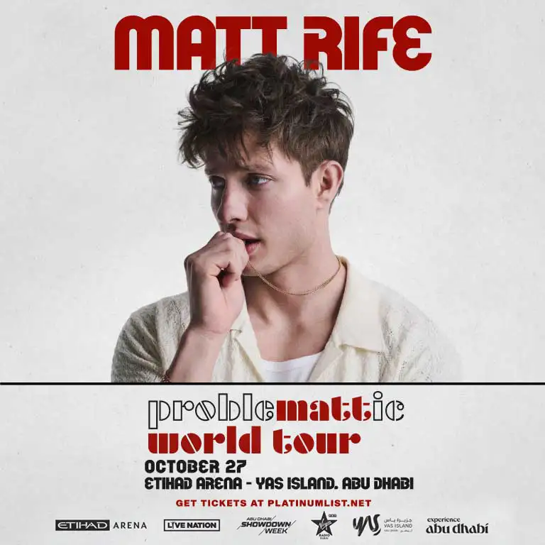 Problem Matt Rife Live Nation Middle East Presents Matt Rife: ProbleMATTic at Etihad ...