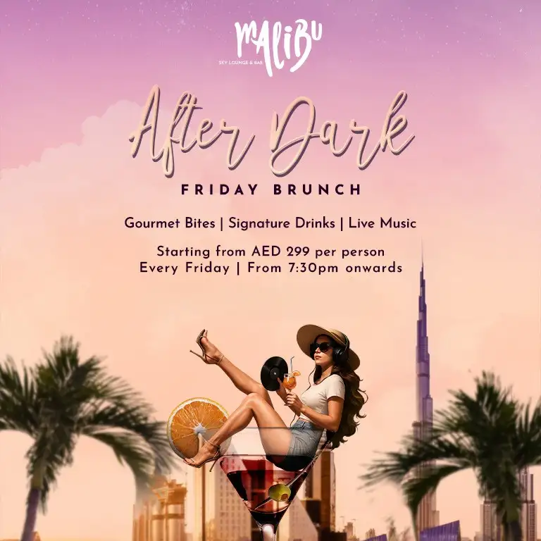 After Dark Friday Brunch at Malibu Sky Lounge, Dubai