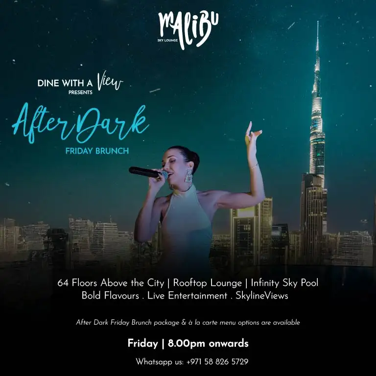 After Dark Friday Brunch at Malibu Sky Lounge, Dubai