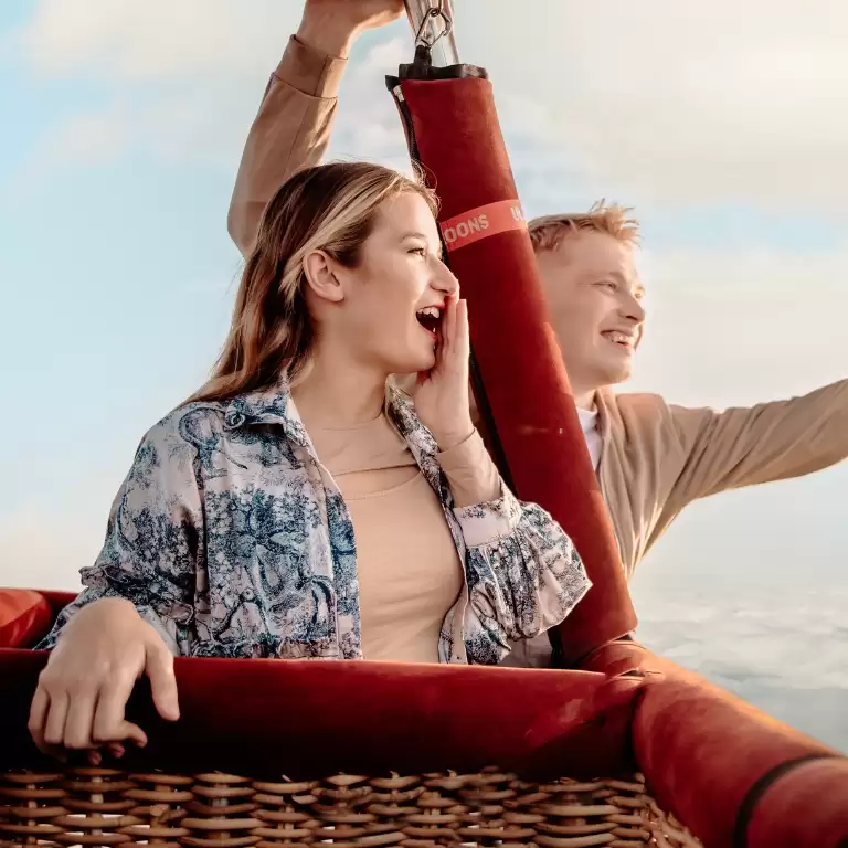Balloon Flight With Vintage Car Ride