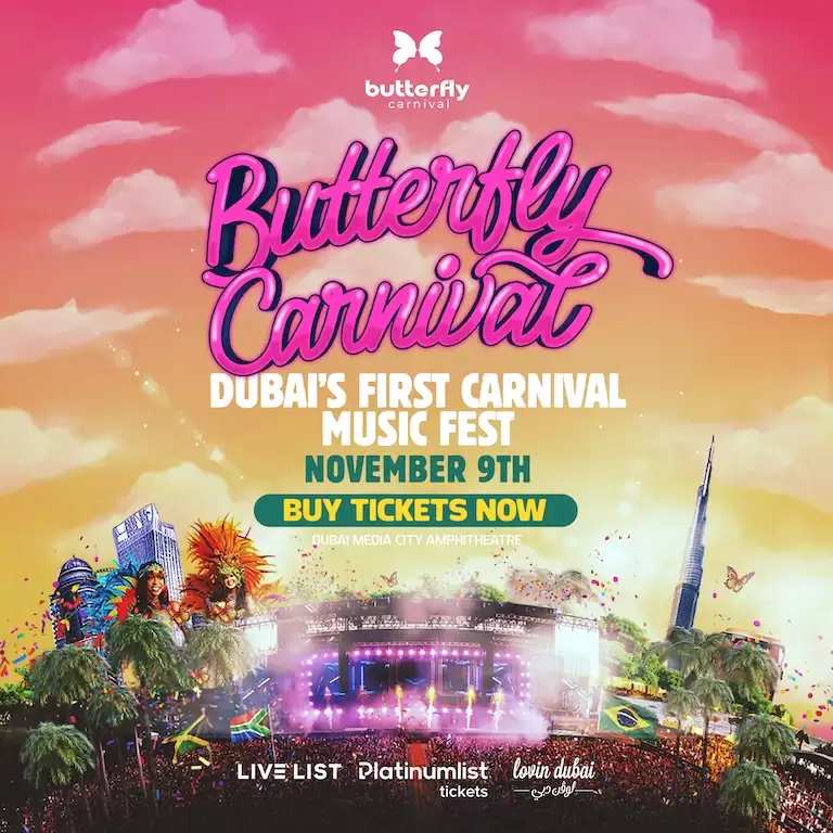 Butterfly Carnival 2024 at Media City Amphitheatre, Dubai