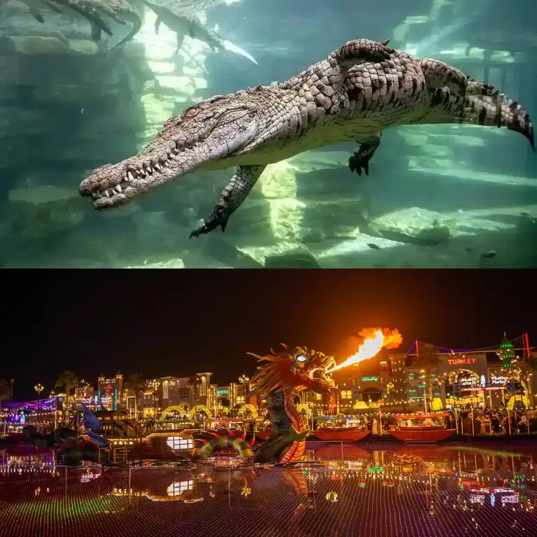 Combo: Global Village + Dubai Crocodile Park