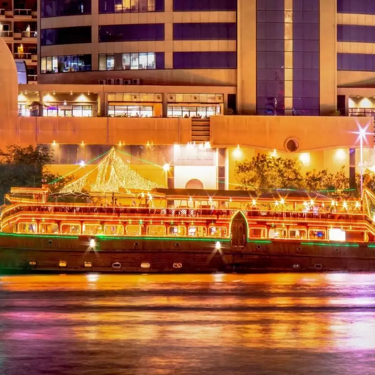 Dhow dinner cruise on Dubai creek