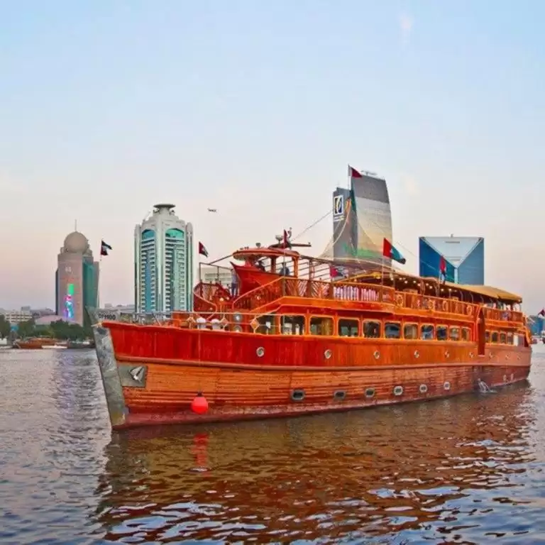 Dhow dinner cruise on Dubai creek