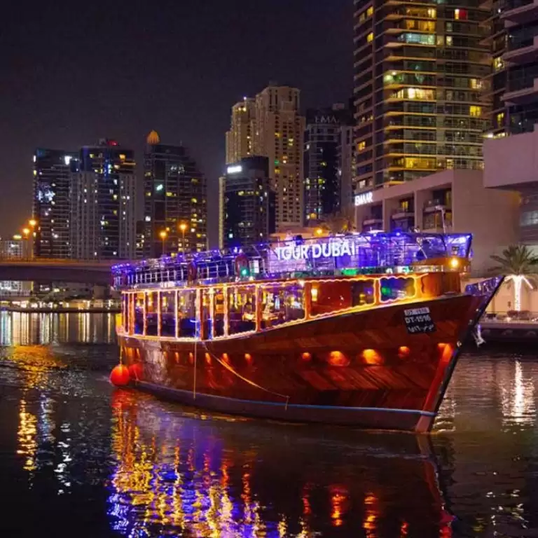 Dubai Marina Luxury Dhow Dinner Cruise
