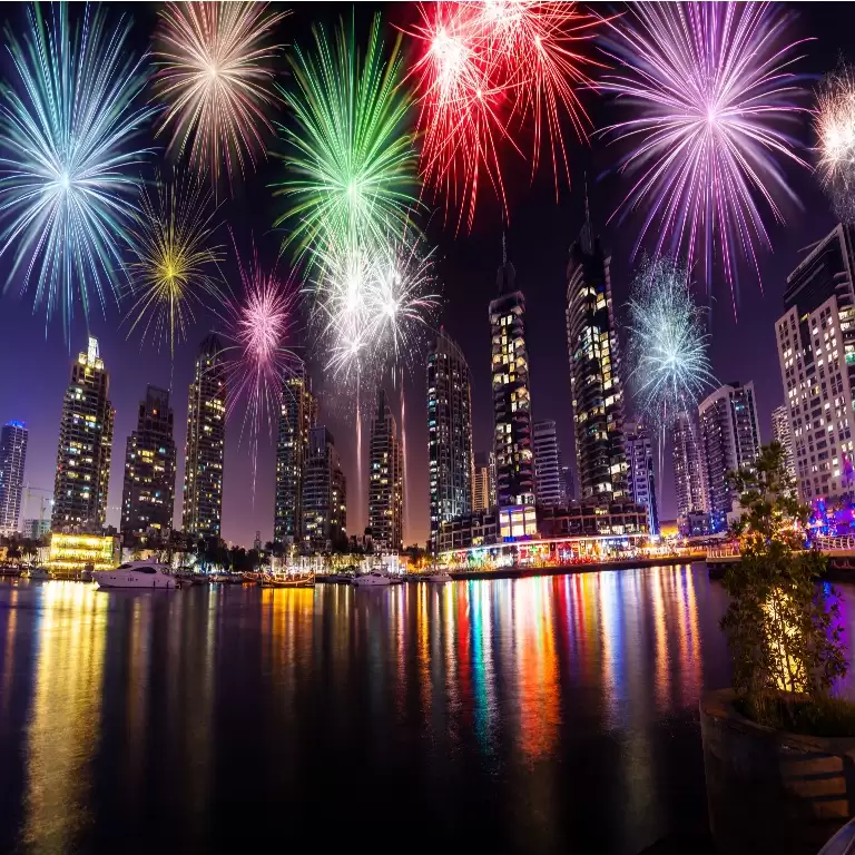 Dubai New Year’s Eve 3-hour Cruise 2025 on Inflatable Boat by Splash tours