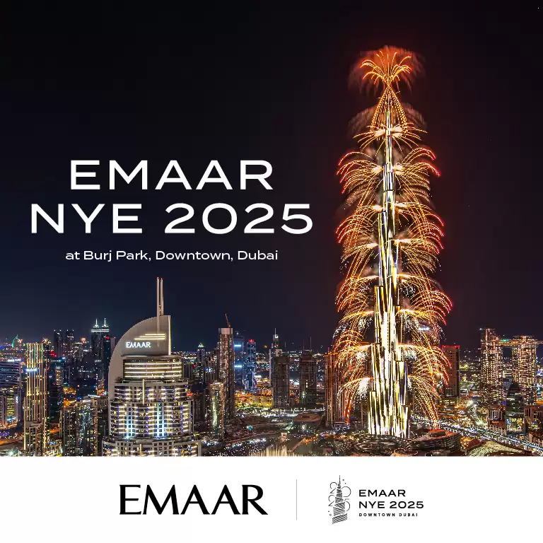 EMAAR New Year's Eve 2025 at Burj Park, Downtown