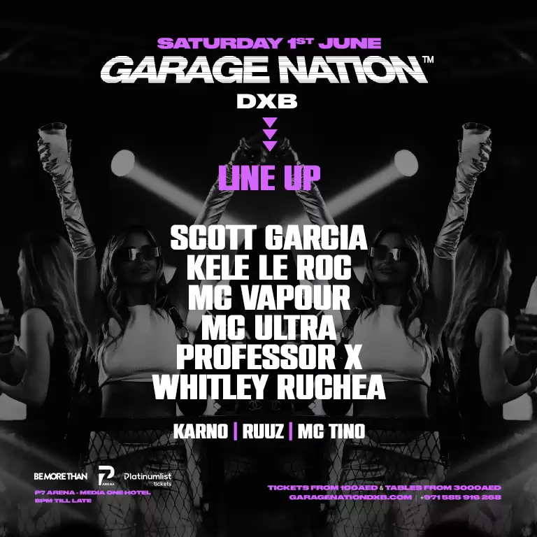 Garage Nation at P7 Arena, Media One Hotel