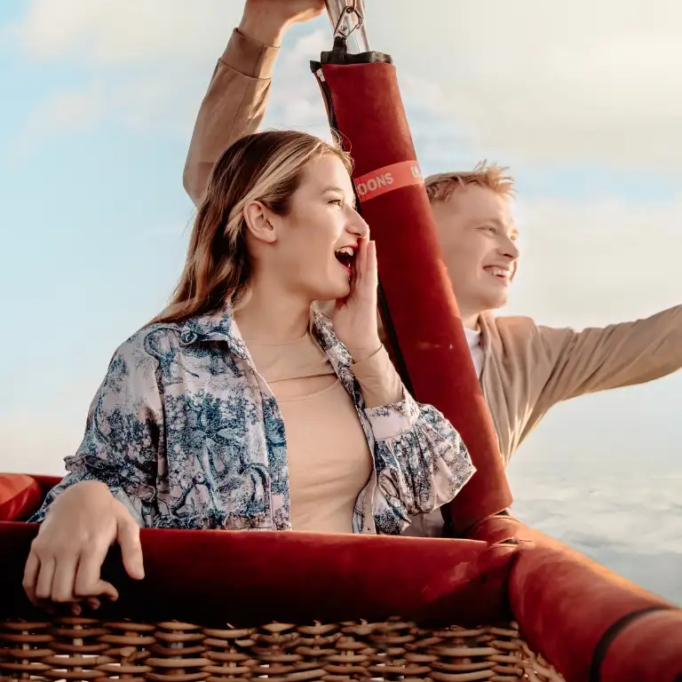 Hot air balloon flight with optional Transfer