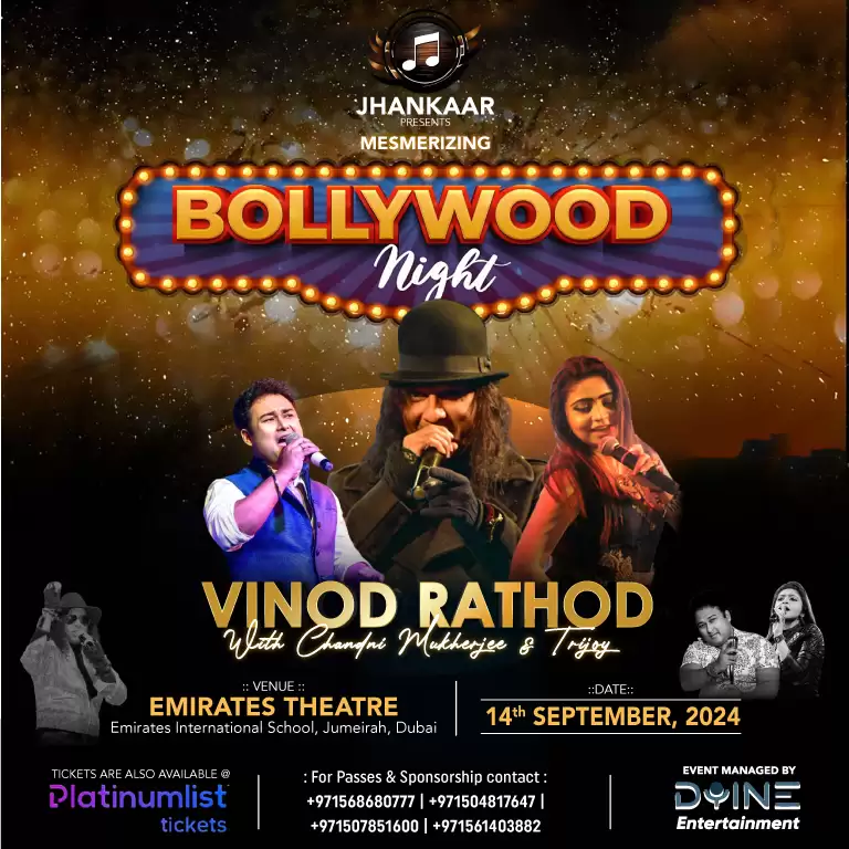 Enchanting Bollywood Night with Vinod Rathod Live in Dubai
