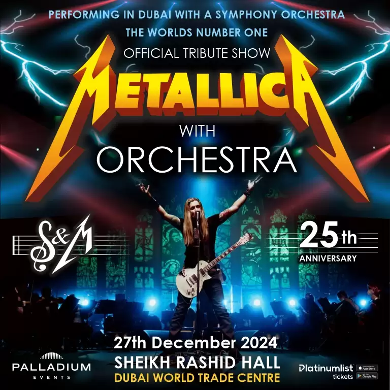 METALLICA SHOW S&M TRIBUTE with PALLADIUM Orchestra Live in Dubai