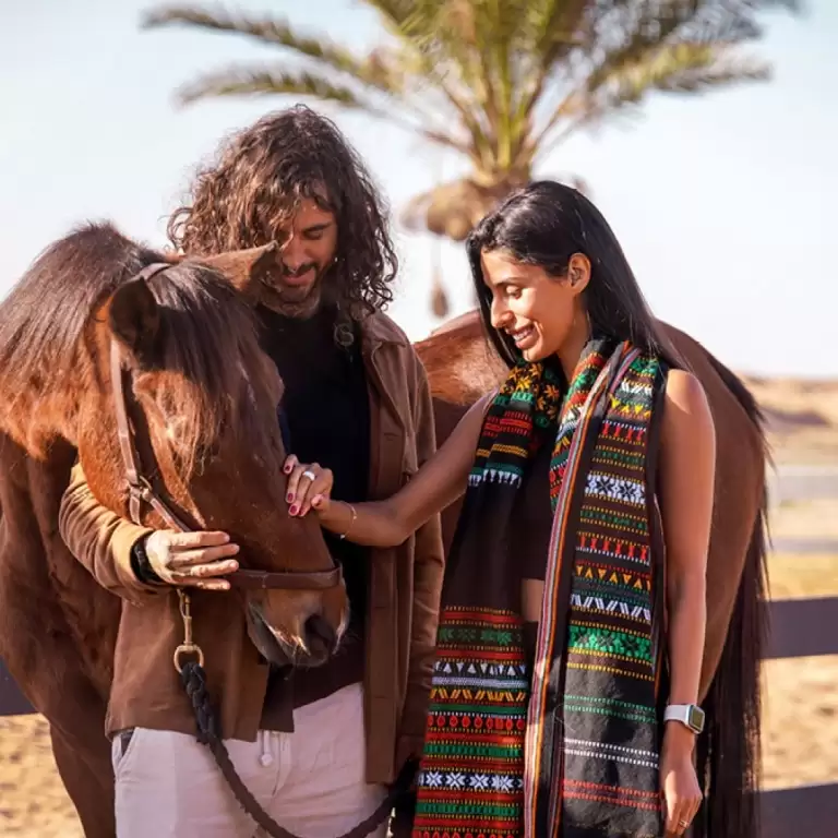Morning Horseback Riding in Dubai Desert with Shared Transfer
