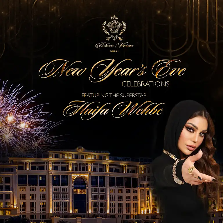 New Year’s Eve celebrations featuring Haifa Wehbe at Palazzo Versace Dubai