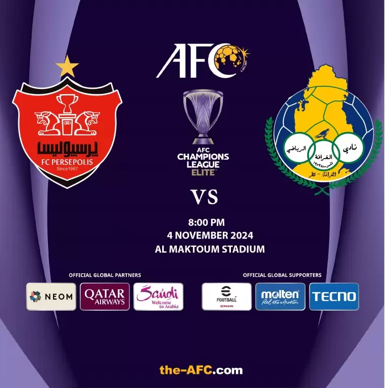 Persepolis FC (IRA) vs Al-Gharafa SC (QAT) - AFC Champions League Elite