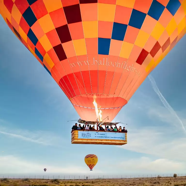 Premium Adventure Balloon Flight with camel ride and Breakfast