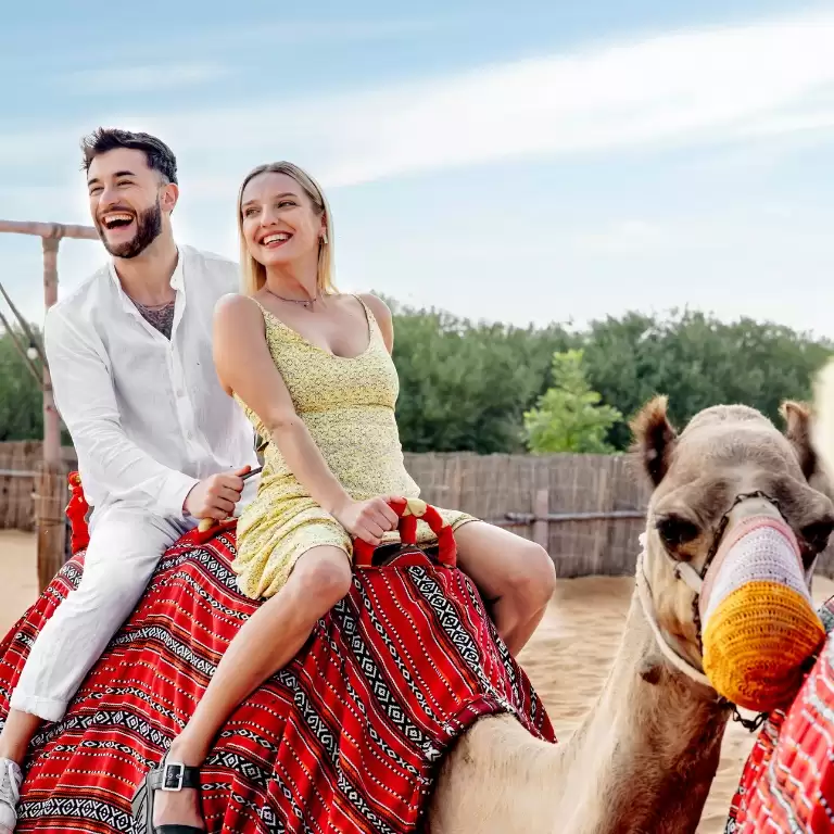 Premium Adventure Balloon Flight with camel ride and Breakfast