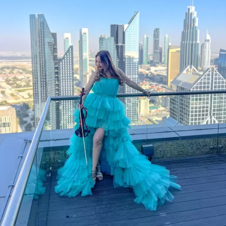 Shangri-La Balcony Flying Dress Videography Shoot