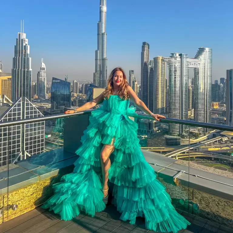 Shangri-La Balcony Flying Dress Videography Shoot