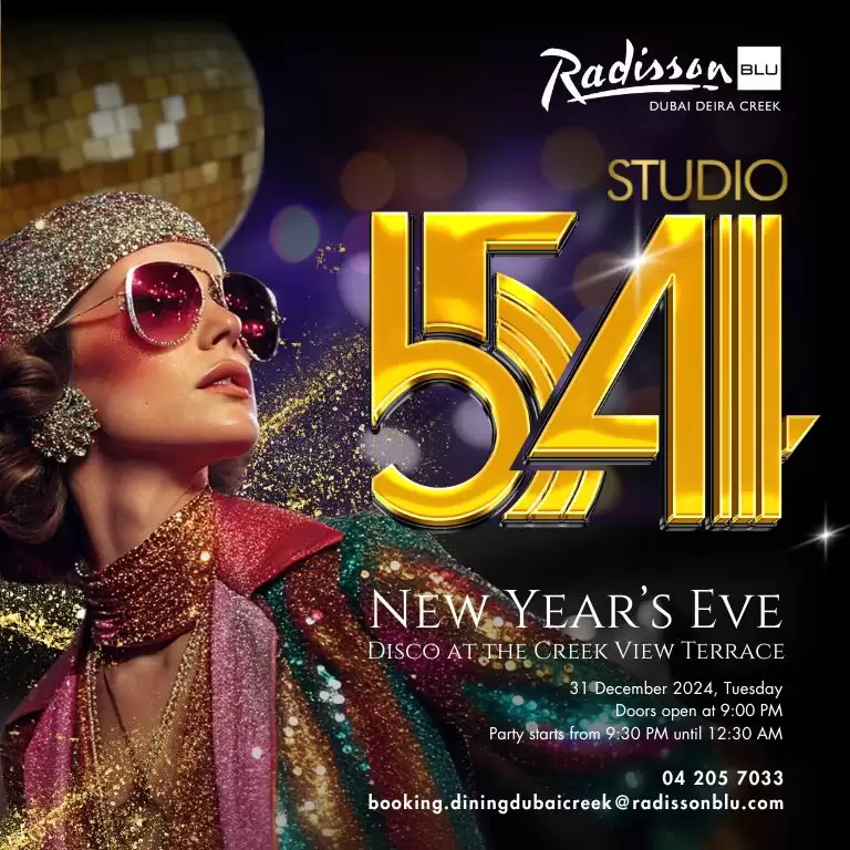 Studio 54 @ Radisson Blu Hotel Deira Creek