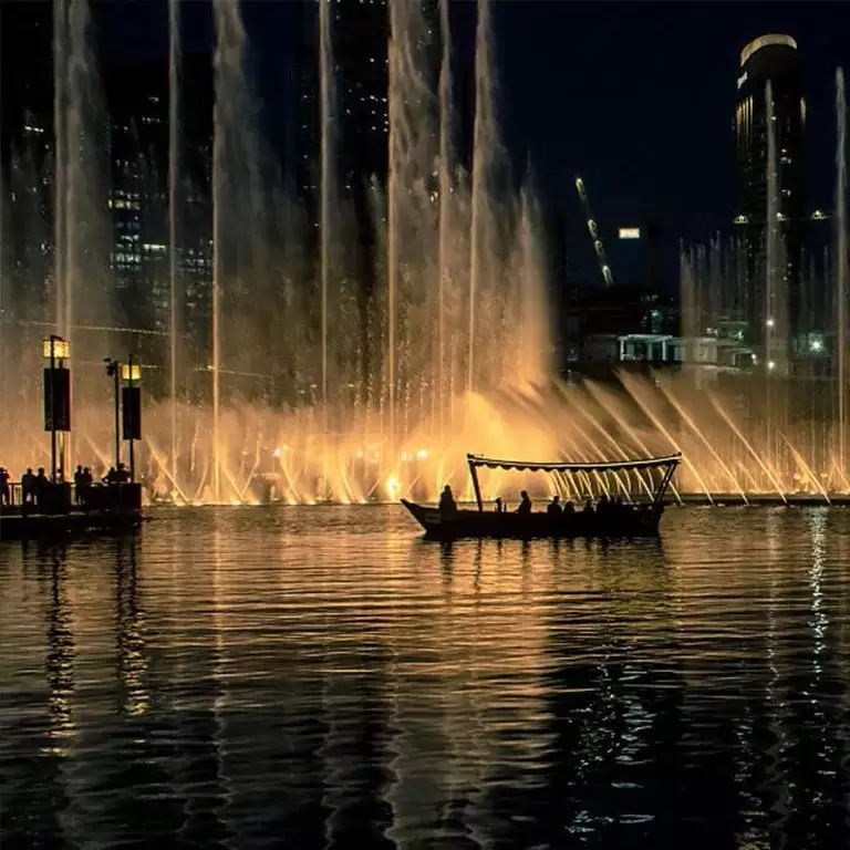 The Dubai Fountain Lake Ride