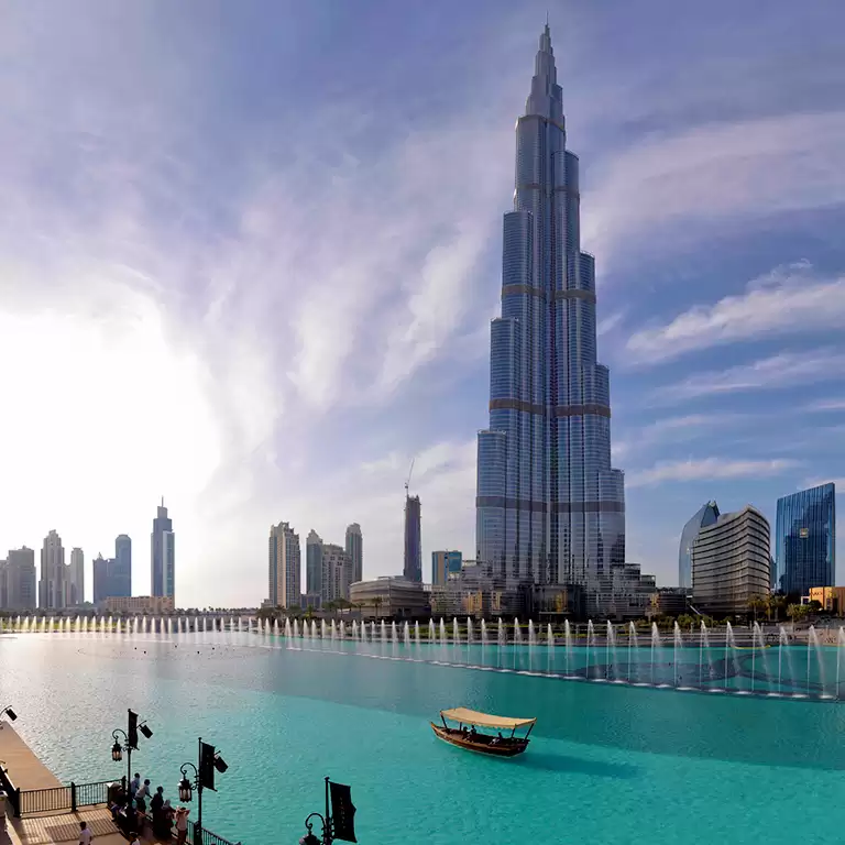 The Dubai Fountain Lake Ride