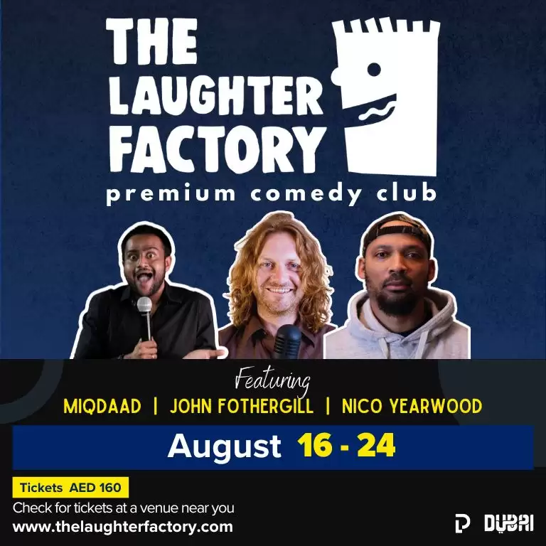 The Laughter Factory Premium Comedy Club in Dubai and Abu Dhabi