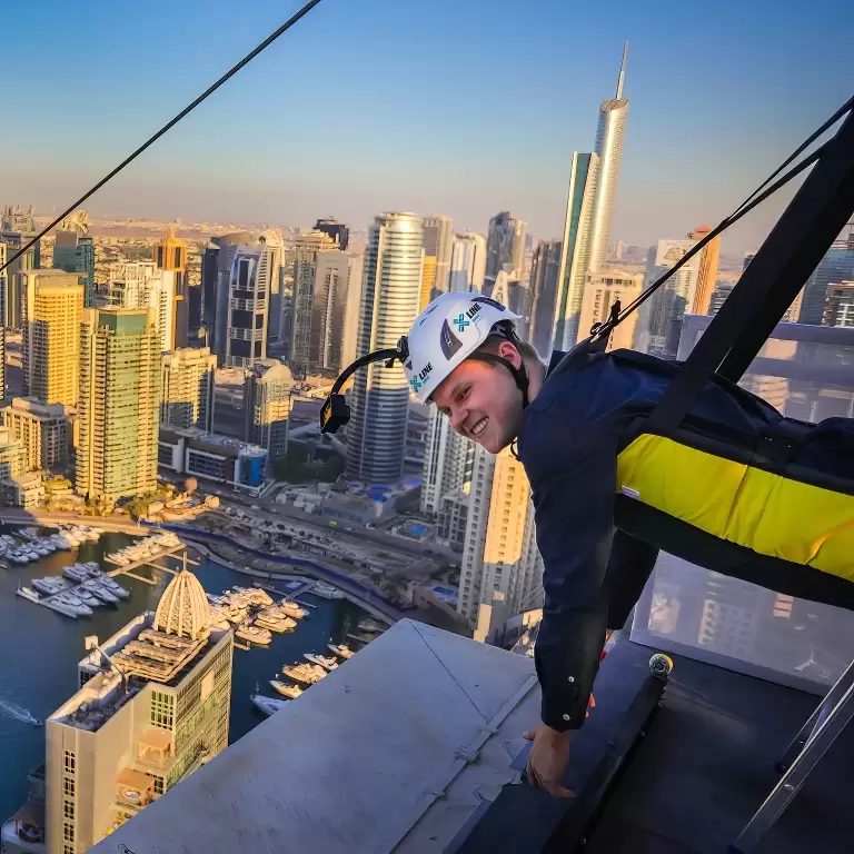 XLine Dubai Marina - The Longest Urban Zipline in The World