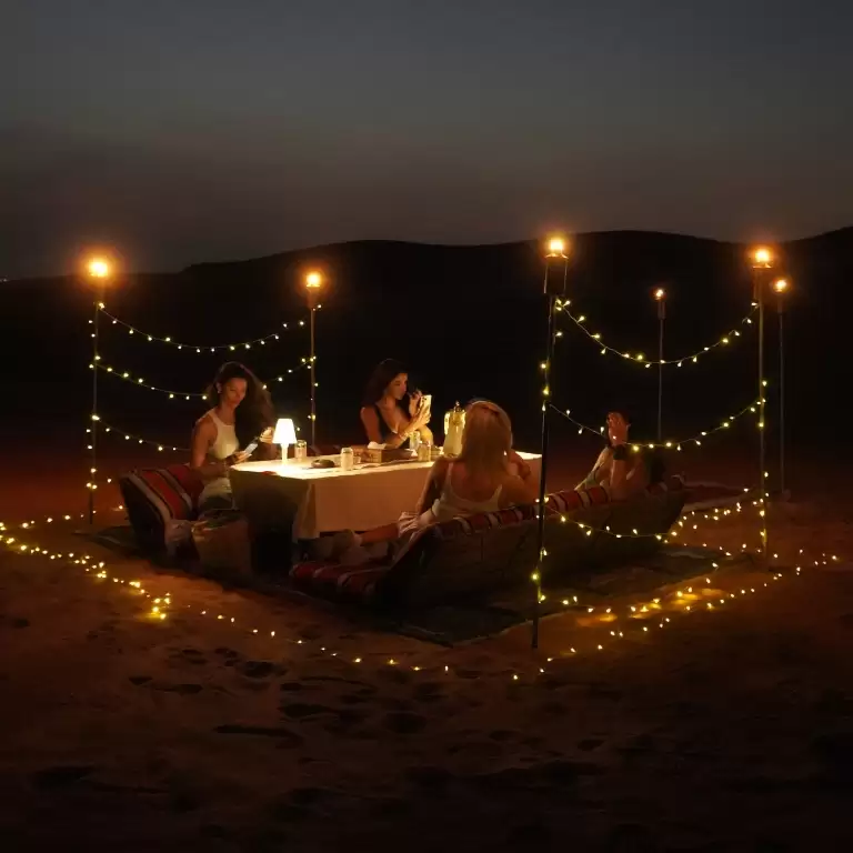 Private Dinner in the desert with optional Buggy Experience